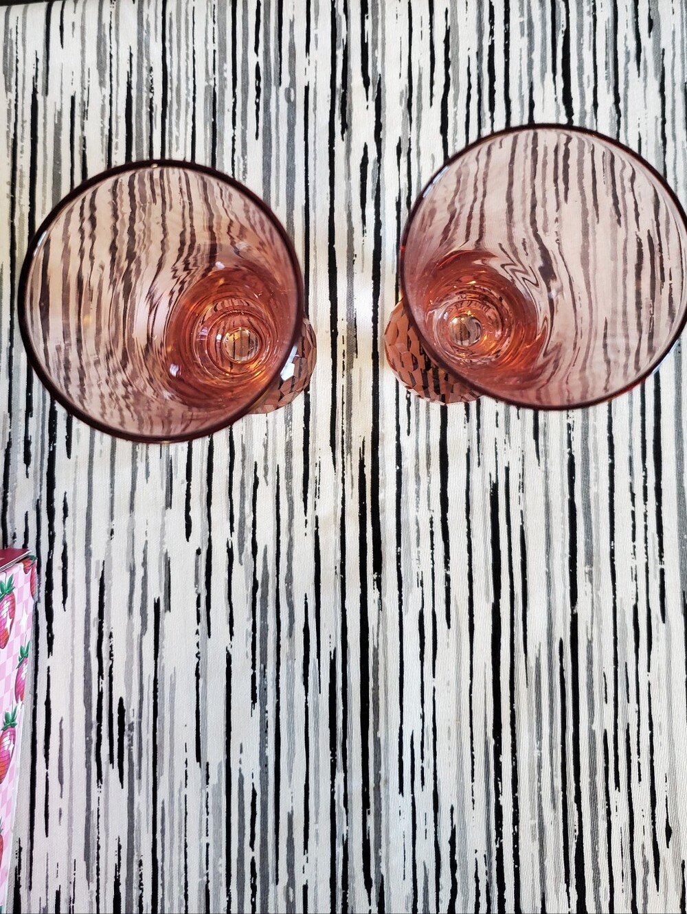 Betsey Johnson Set of Two Pink Stemless Flute Glasses - Picture 14 of 14